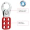 Master Lock Lockout Tagout Hasp with Vinyl-Coated Handle, 1 in Jaw Clearance, Steel, Red 420 - alternate 2
