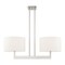 Livex Lighting Hayworth 2 Light Brushed Nickel Linear Chandelier 42403-91 - alternate 1
