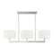 Livex Lighting Hayworth 3 Light Brushed Nickel Linear Chandelier 42405-91 - alternate 2