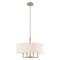 Livex Lighting Meridian 4 Light Brushed Nickel Pendant Chandelier 42604-91 - alternate 1