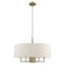 Livex Lighting Meridian 6 Light Antique Brass Pendant Chandelier 42605-01 - alternate 2