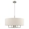 Livex Lighting Meridian 6 Light Brushed Nickel Pendant 42605-91 - alternate 4