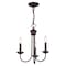 Livex Lighting Estate 3 Light Bronze Mini Chandelier 42683-07 - alternate 4
