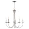 Livex Lighting Estate 5 Light Brushed Nickel Chandelier 42685-91 - alternate 1