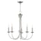 Livex Lighting Estate 5 Light Brushed Nickel Chandelier 42685-91 - alternate 4