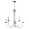 Livex Lighting Estate 5 Light Brushed Nickel Chandelier 42685-91 - alternate 3