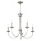Livex Lighting Estate 5 Light Brushed Nickel Chandelier 42685-91 - alternate 2
