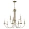 Livex Lighting Estate 9 Light Antique Brass Chandelier 42687-01 - alternate 1