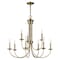 Livex Lighting Estate 9 Light Antique Brass Chandelier 42687-01 - alternate 3