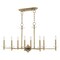 Livex Lighting Bancroft 8 Light Antique Brass Linear Chandelier 42708-01 - alternate 4