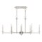 Livex Lighting Bancroft 8 Light Brushed Nickel Linear C 42708-91 - alternate 2