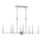 Livex Lighting Bancroft 8 Light Brushed Nickel Linear C 42708-91 - alternate 5