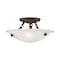 Livex Lighting Oasis 3 Light Bronze Ceiling Mount 4272-07 - alternate 1