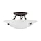 Livex Lighting Oasis 3 Light Bronze Ceiling Mount 4272-07 - alternate 3