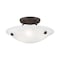 Livex Lighting Oasis 3 Light Bronze Ceiling Mount 4272-07 - alternate 2