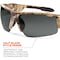 Ergodyne DAGR-PZ, Safety Glasses, Uncoated, Smoke Lens, Kryptek Highlander Frame, Half-Frame, Polarized DAGR-PZHI - alternate 3