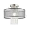 Livex Lighting Bella Vista 1 Light Brushed Nickel Ceiling Mount 43202-91 - alternate 1