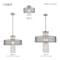 Livex Lighting Bella Vista 1 Light Brushed Nickel Pendant Chandelier 43204-91 - alternate 3