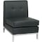 Ave 6 Collection: Wall Street Chair, White Back, 23 in W 28" L 31" H, Armless, Leather Seat WST51N-W32 - alternate 2