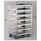 Lakeside Stainless Steel Economy Room Service Cart w/Cover - (6) Shelves 437 - alternate 4
