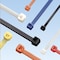 Panduit Cable Tie, 4 in L, 13/16 in Max Bundle Dia., Orange, Nylon 6/6, 18 lb Strength, 100 PK PLT1M-C3 - alternate 1