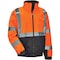 Ergodyne Quilted Bomber Jacket, 300D Oxford Polyester, Class 3 Type R, Hi-Viz Orange, Xl 8377 - alternate 2