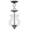 Livex Lighting Heritage 2 Light Black Convertible Mini Pendant/Ceiling Mount 4393-04 - alternate 4