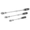 Steelman 1/2", 3/8", 1/4" Drive 72 Geared Teeth Extendable Flexhead Ratchet Set, 3 Pieces 96753 - alternate 4