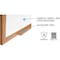 Ghent Dry Erase Board, Porcelain, 36 5/8 in, 48 5/8 in, Wood Frame, White, Matte M1W-34-1 - alternate 5