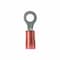 Panduit Ring Terminal, 3/8 in Stud Size, 18 AWG, 600 V, Nylon Insulated, Red, 100 PK PN18-38R-C - alternate 2