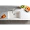 Blanco Precis Silgranit Super Single Undermount Kitchen Sink - White 440150 - alternate 6