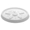 Dart Lid for 8 oz. Hot Cup, Flat, Vented, White, Pk1000 8JL - alternate 2