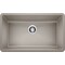 Blanco Precis Silgranit Super Single Undermount Kitchen Sink - Truffle 441297 - alternate 1