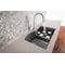 Blanco Diamond Silgranit 60/40 Double Bowl Undermount Kitchen Sink with Low Divide - Cinder 441591 - alternate 3