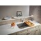 Blanco Kitchen Faucet, 1.5 gpm, Truffle/SS 442058