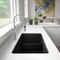 Blanco Precis Silgranit Reversible 60/40 Double Bowl Undermount Kitchen Sink with Low Divide - Anthracite 442525 - alternate 4