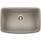 Blanco Valea Silgranit 27" Single Bowl Undermount Kitchen Sink - Truffle 442549 - alternate 1