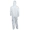 Kleenguard Liq Parti Covall Hood ZipFrnt Elas WrisAnkl WHT 4X 25/Cs 44327 - alternate 5