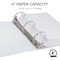 Samsill Binder, Biodegrade, Round Ring, 4", White 18997 - alternate 8