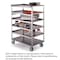 Lakeside Stainless Steel 6 Shelf Cart; All Edges Down, 500 lb Capacity, 21"x35" 433 - alternate 1