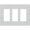 Lutron Designer Wall Plates, Number of Gangs: 3 Satin Finish, Palladium SC-3-PD - alternate 2