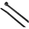 Klein Tools Cable Tie, 11-1/2 in L, 2-3/4 in Max Bundle Dia., Black, Nylon, 50 lb Strength 450-210 - alternate 15
