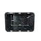 Durabilt Stackable Storage Tote W/ Lid, 15 gal, 26 in L x 17-3/4 in W x 12-1/4 in H, Black, Yellow 4415GRBKYL.06 - alternate 2