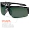 Ergodyne DAGR-PZ, Safety Glasses, Uncoated, G15 Lens, Black Frame, Half-Frame, Polarized DAGR-PZ - alternate 4