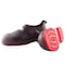 Tingley Overshoes, Plain Toe, PVC, 5 1/2 in Height, Pull On Closure, Cleated Sole, Black/Red, XS 45811 - alternate 3
