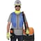 Ergodyne Cooling Vest, PVA, Evaporative, Up to 4 hr Max Cooling Time, Zipper Closure, 16 3/4 in Length, Blue 6667 - alternate 3