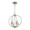 Livex Lighting Milania 4 Light Brushed Nickel Convertible Chandelier/Ceiling Mount 4664-91 - alternate 2