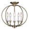 Livex Lighting Milania 5 Light Antique Brass Convertibl 4665-01 - alternate 2
