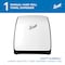 Scott Slimroll Manual Towel Dispenser, White, for Scott Orange Core Towels, 12.65" x 13.02" x 7.18" 47091 - alternate 5