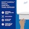 Scott Slimroll Manual Towel Dispenser, White, for Scott Orange Core Towels, 12.65" x 13.02" x 7.18" 47091 - alternate 9